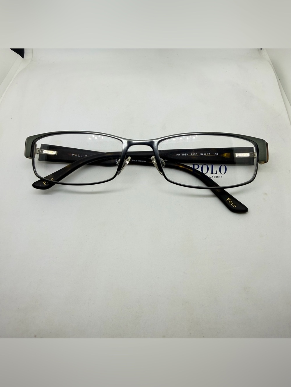 Polo by Ralph Lauren Men's Black and Tortoise Rim Eyeglass Frame
